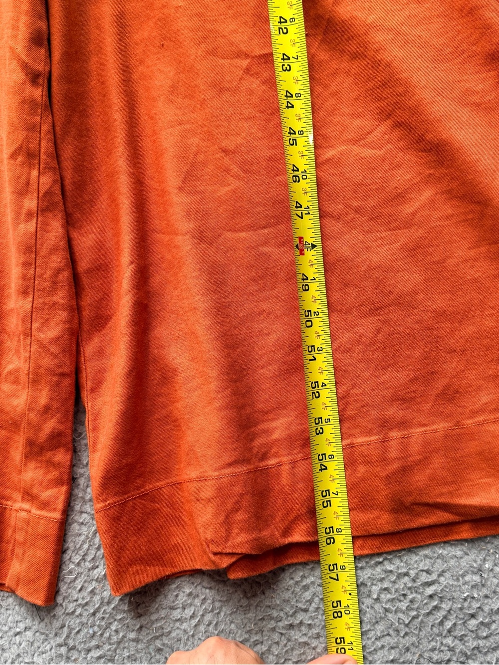 Anthropologie Maeve Colette Wide Leg One Piece Jumpsuit Orange Belted Women’s 16 - Picture 5 of 15